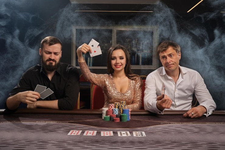 Live dealer Playtech studio with multiple camera angles and real croupier at blackjack table